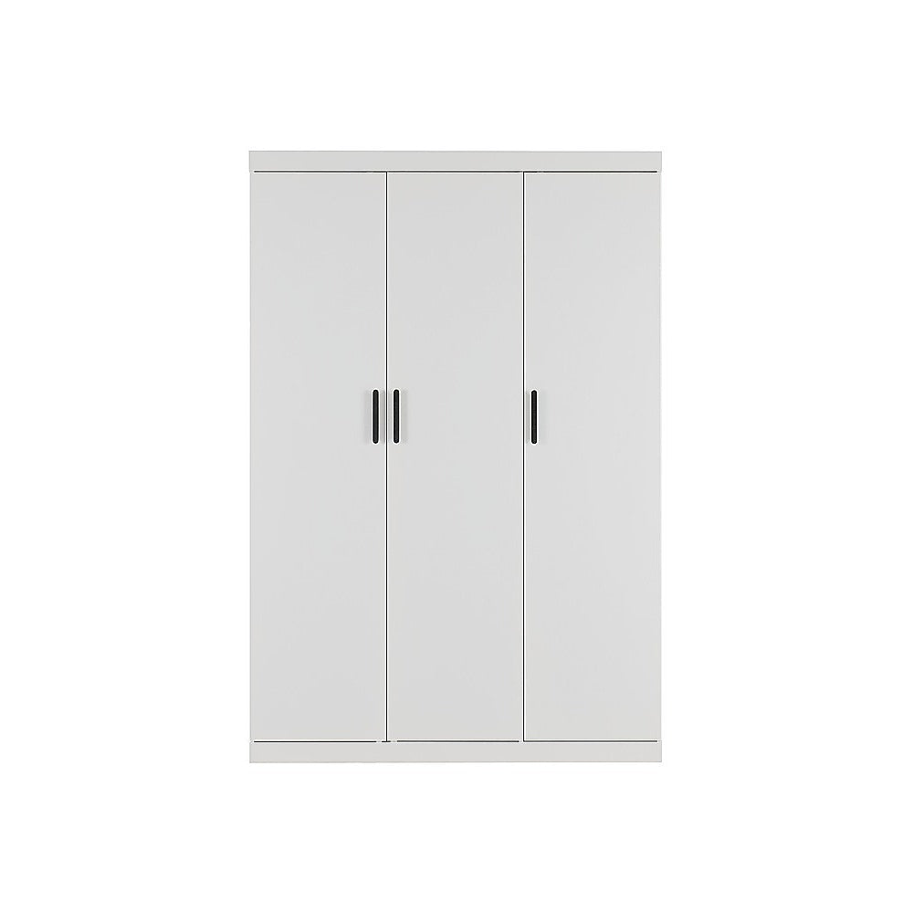 3 Door White Gloss Wardrobe 05