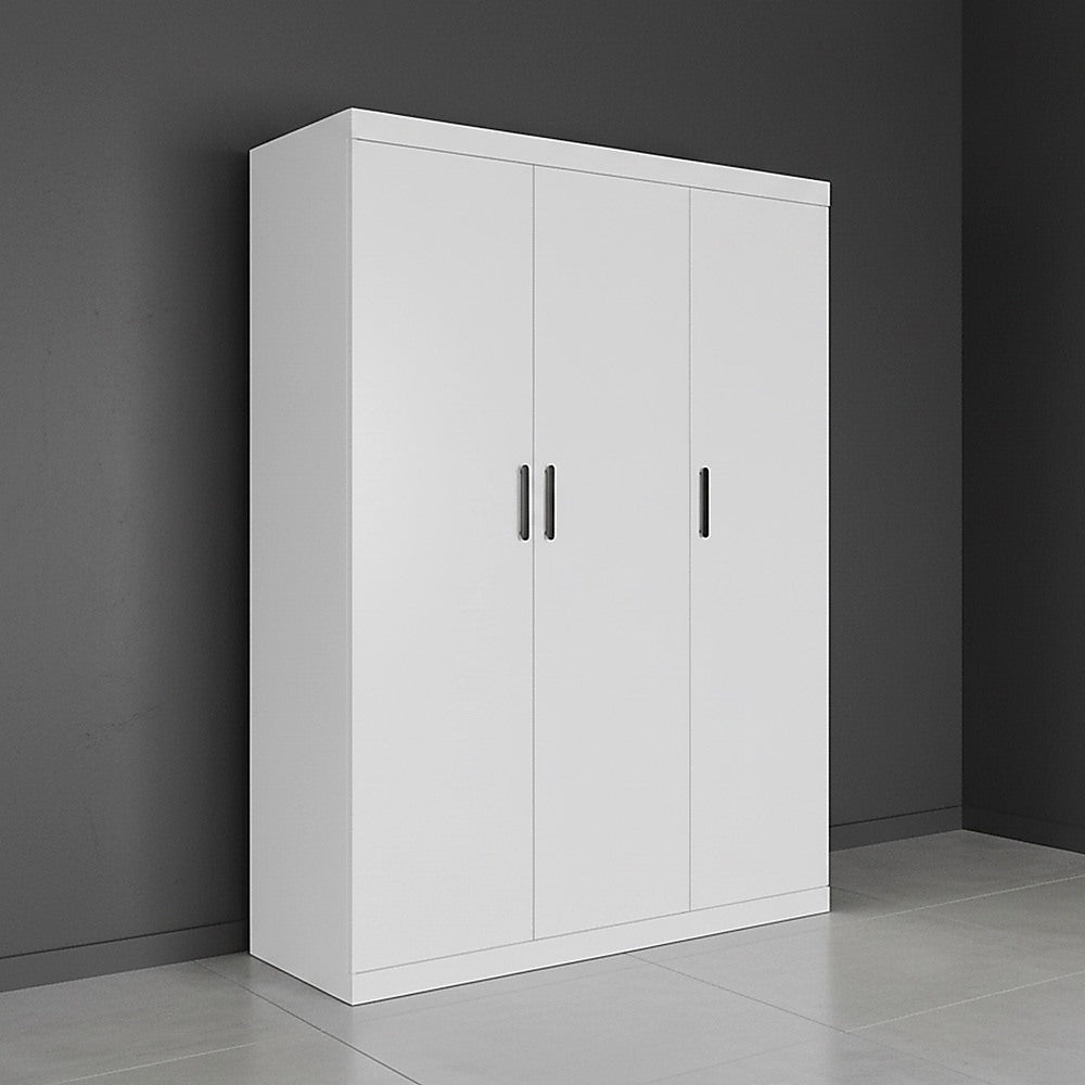 3 Door White Gloss Wardrobe 00