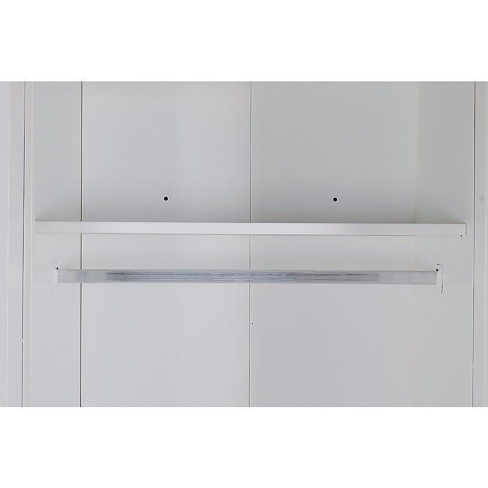 3 Door White Gloss Wardrobe 08