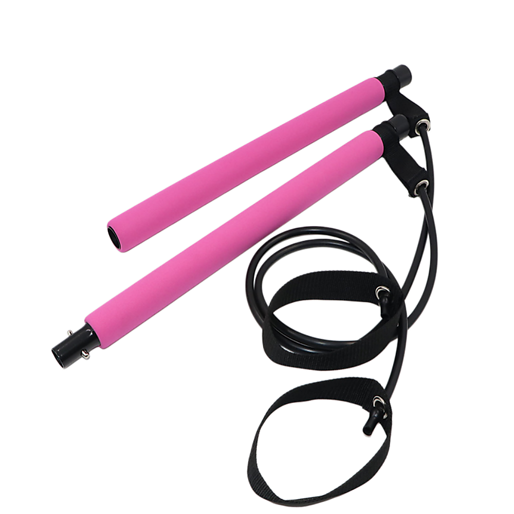 14pc Pilates Bar Kit with Resistance Bands & Belt – Multifunctional Fitness Pedal Puller for Home Workout