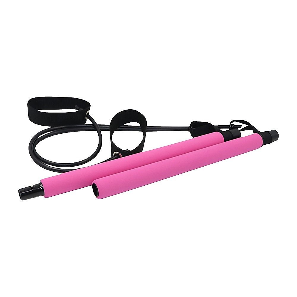 14pc Pilates Bar Kit with Resistance Bands & Belt – Multifunctional Fitness Pedal Puller for Home Workout