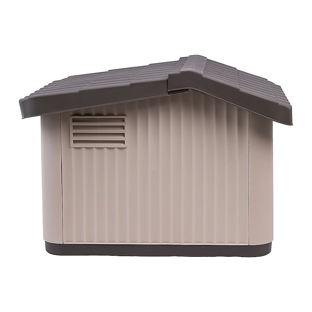 Plastic Dog House Kennel Shelter for Indoor & Outdoor Pets Weatherproof