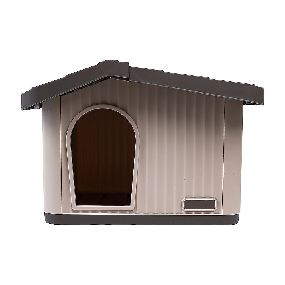 Plastic Dog House Kennel Shelter for Indoor & Outdoor Pets Weatherproof