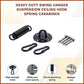 Heavy Duty Swing Hanger Suspension Ceiling Hook Spring Carabiner