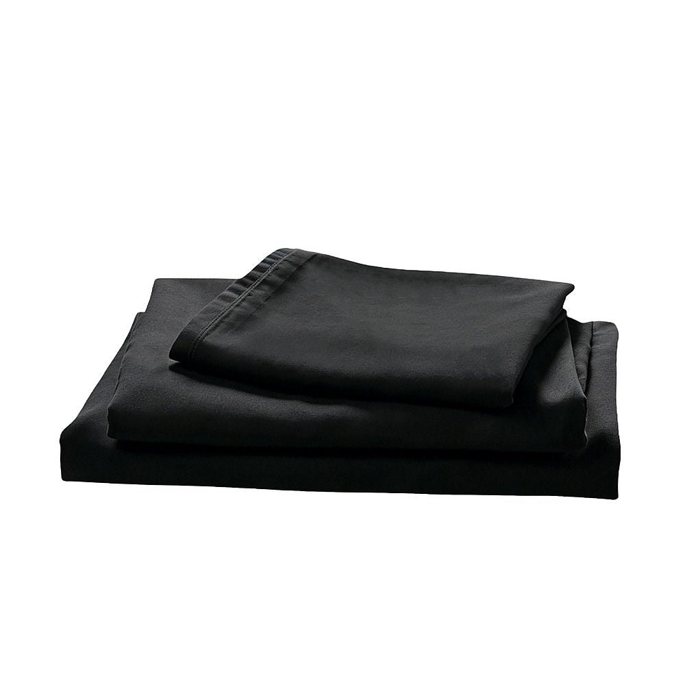 Queen Microfiber Sheet Set – Black 4-Piece Set with Deep Pockets