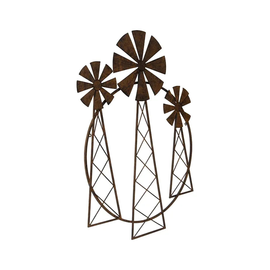 Contemporary 3 Windmill Wall Art 81cm