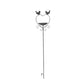 Heart w Birdfeeder + 2 Birds Garden Stake 100cm