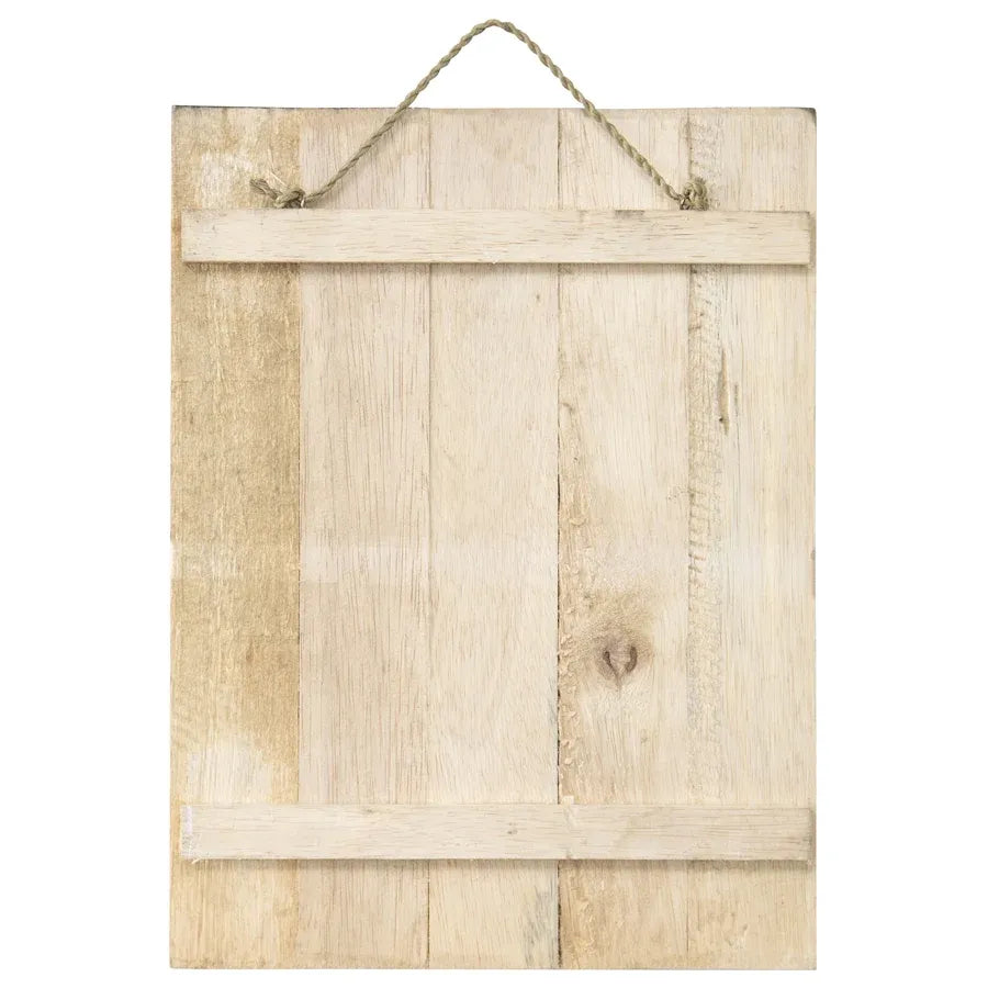 Handcrafted Monochrome Bless Our Nest Wall Art 30x2cm