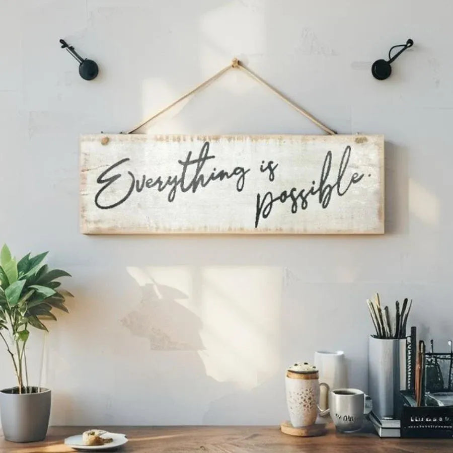 Everything Is Possible Wall Art 60x20cm