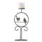Pillar Candleholder w 2 Birds 46cm