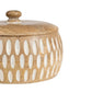 Handcrafted Round Squat Box w Carving 15cm