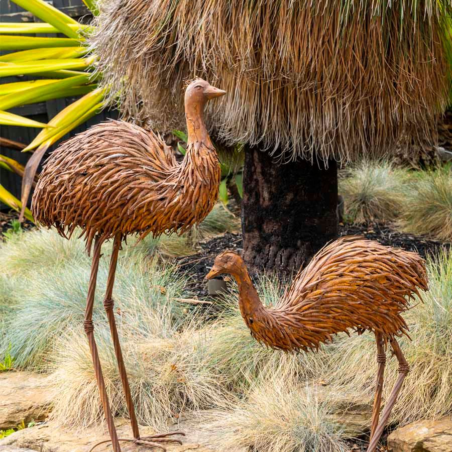 XL Dad Emu Garden Statue 64x108cm