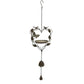 Hanging Heart-Shape-Birdfeeder w Butterfly + Birds 87cm