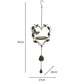 Hanging Heart-Shape-Birdfeeder w Butterfly + Birds 87cm