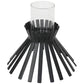 Eclipse Slatted Pillar Candleholder 23x21cm