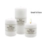 bulk 48 Unscented White Pillar Candle 7cm