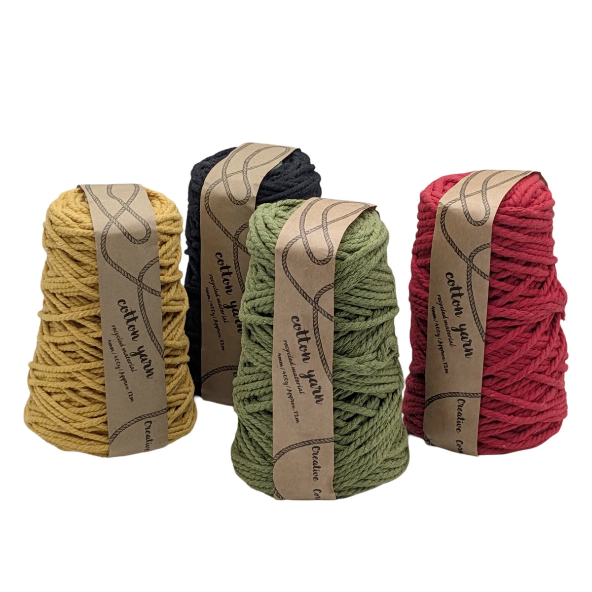 bulk 12 Macrame Cotton Yarn 4mm 400G