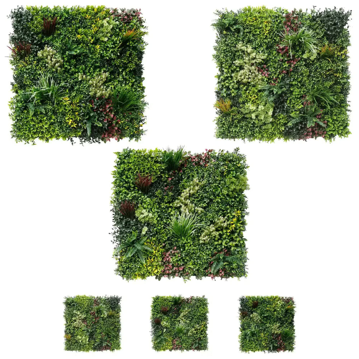 [Draft] Luxury Triptych Vertical Garden / Living Wall Set 3 of Pieces 1m x 1m (3 SQM Set) UV Resistant