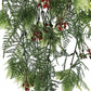 Artificial Hanging Christmas Myrtle and Flowering Holly UV Resistant 78cm