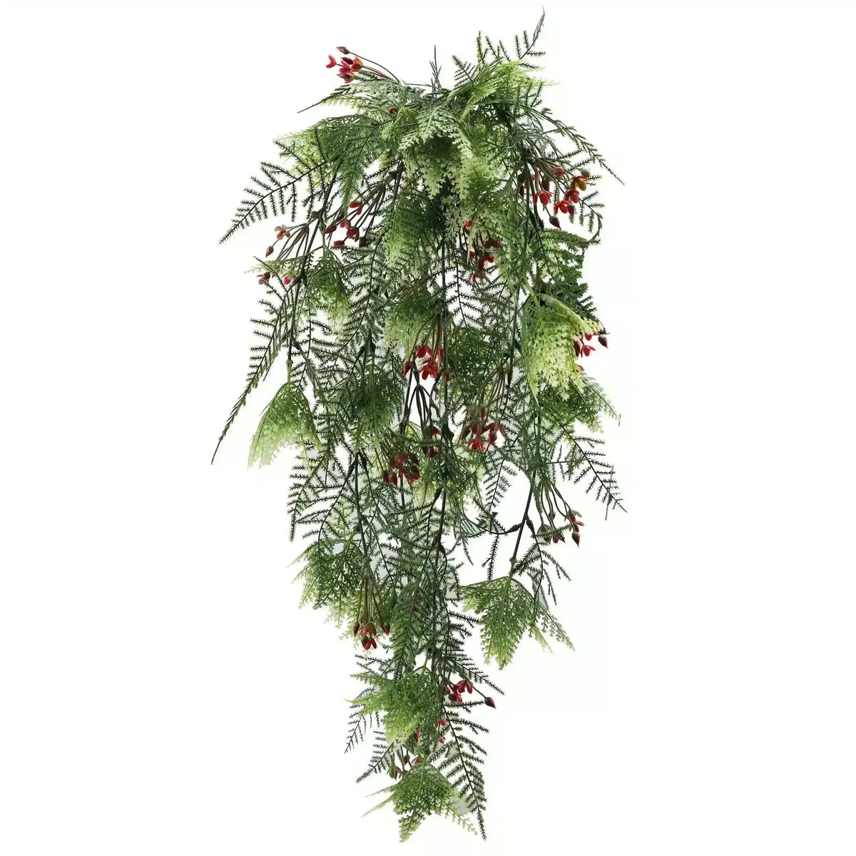Artificial Hanging Christmas Myrtle and Flowering Holly UV Resistant 78cm