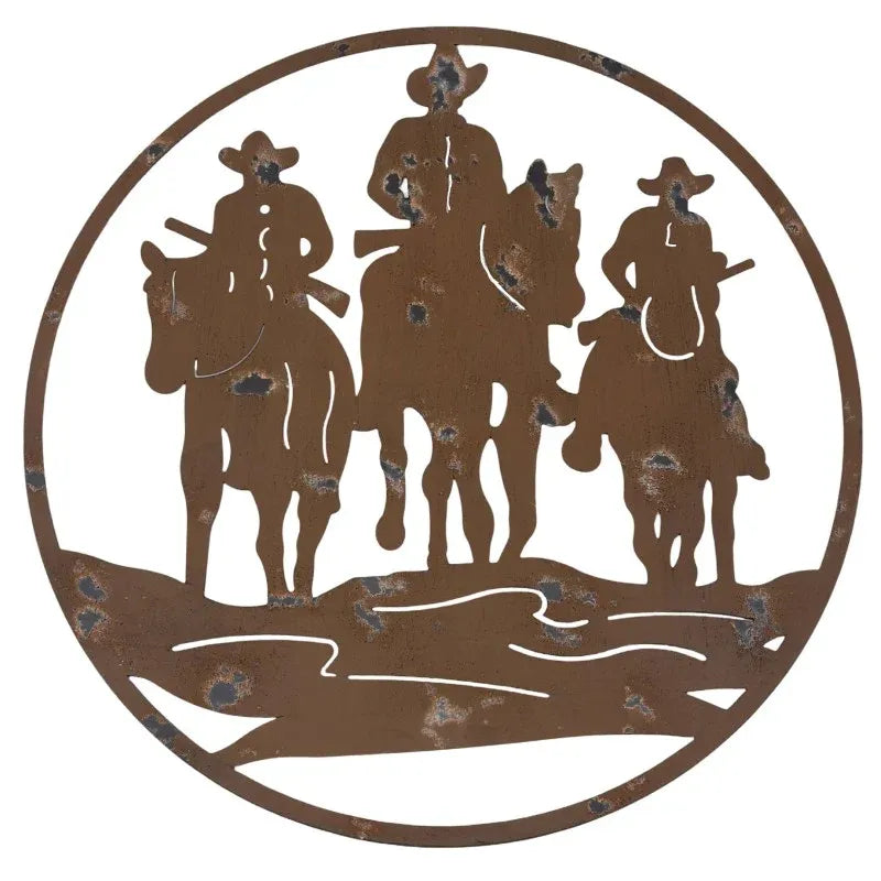 Wild West Metal Wall Art 60cm