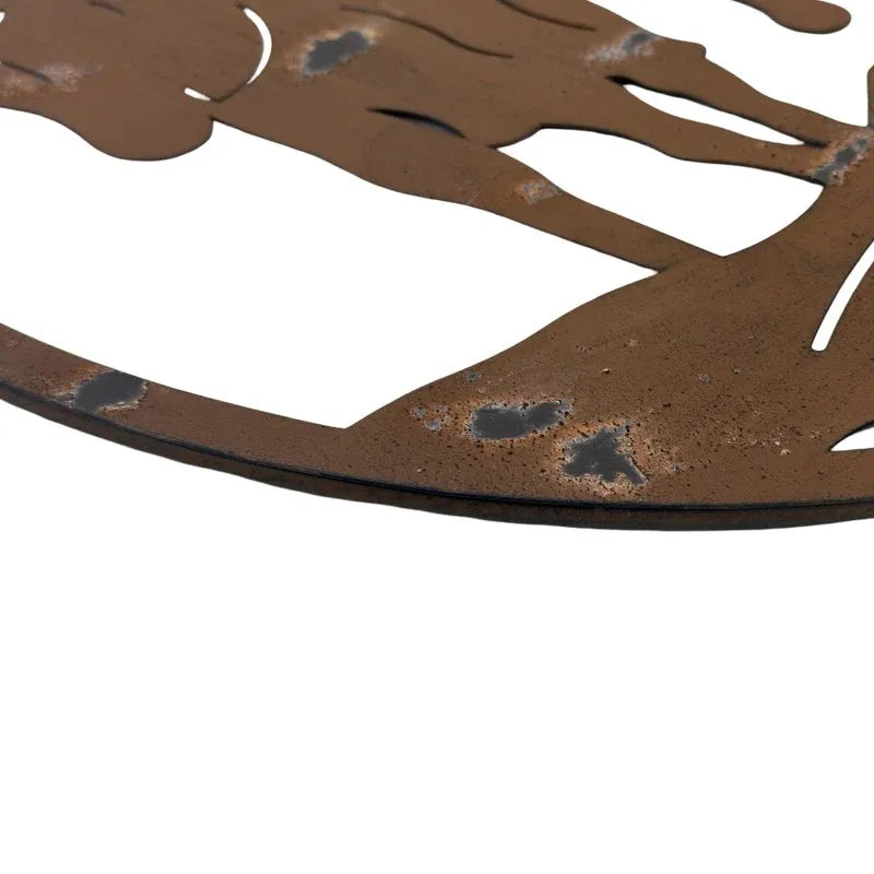 Wild West Metal Wall Art 60cm