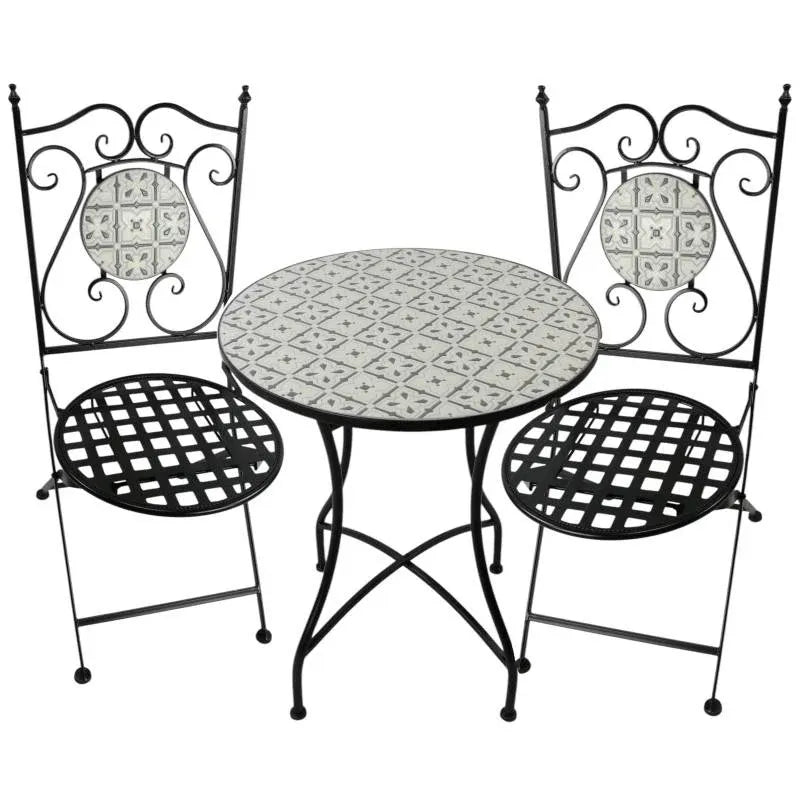 Sahara Twilight 3pc Outdoor Table & Chairs Setting