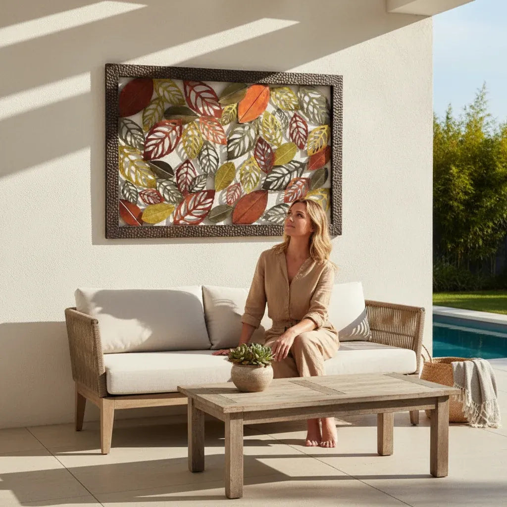 Leaves Wall Art Extra Large 152x102cm