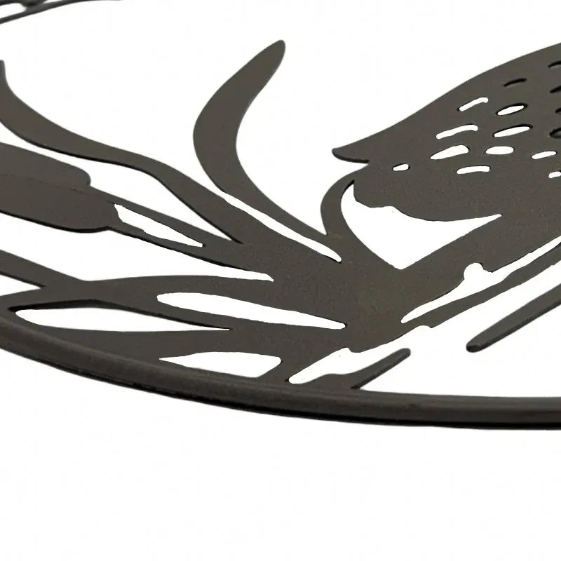 Round Duck Metal Wall Art 44x46cm