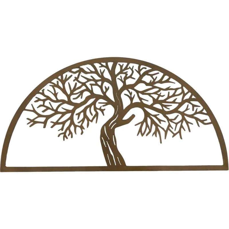 Semi Circle Tree Wall Art 80x40cm