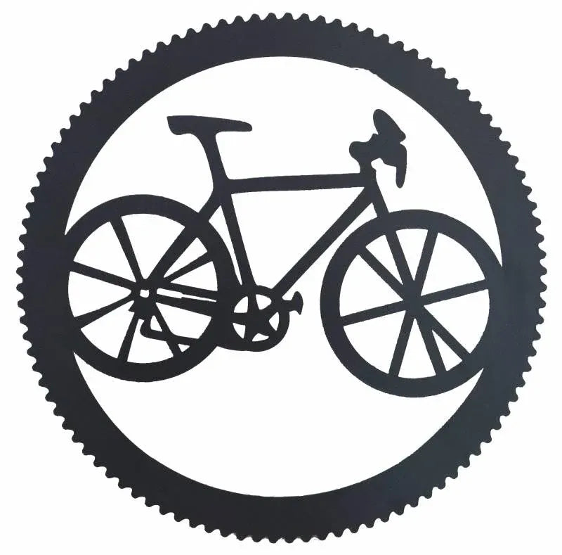Bulk 4 Round Bike & Cog Wall Art 45cm