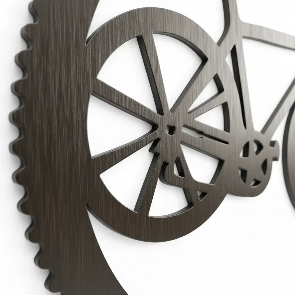 Bulk 4 Round Bike & Cog Wall Art 45cm