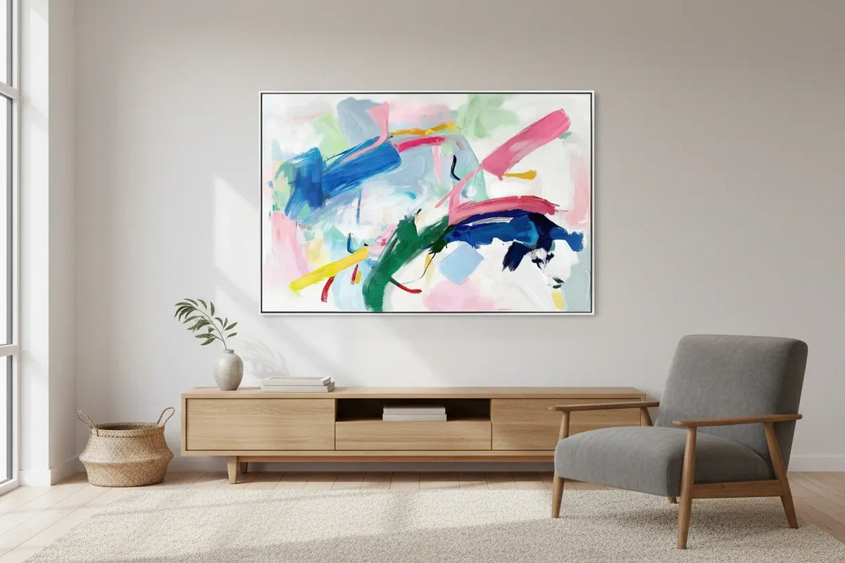 Too Much Fun Framed Artwork 120x80cm