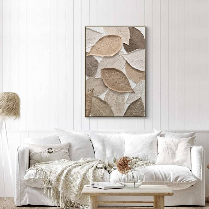 Modern Leaves Artwork 120x80cm
