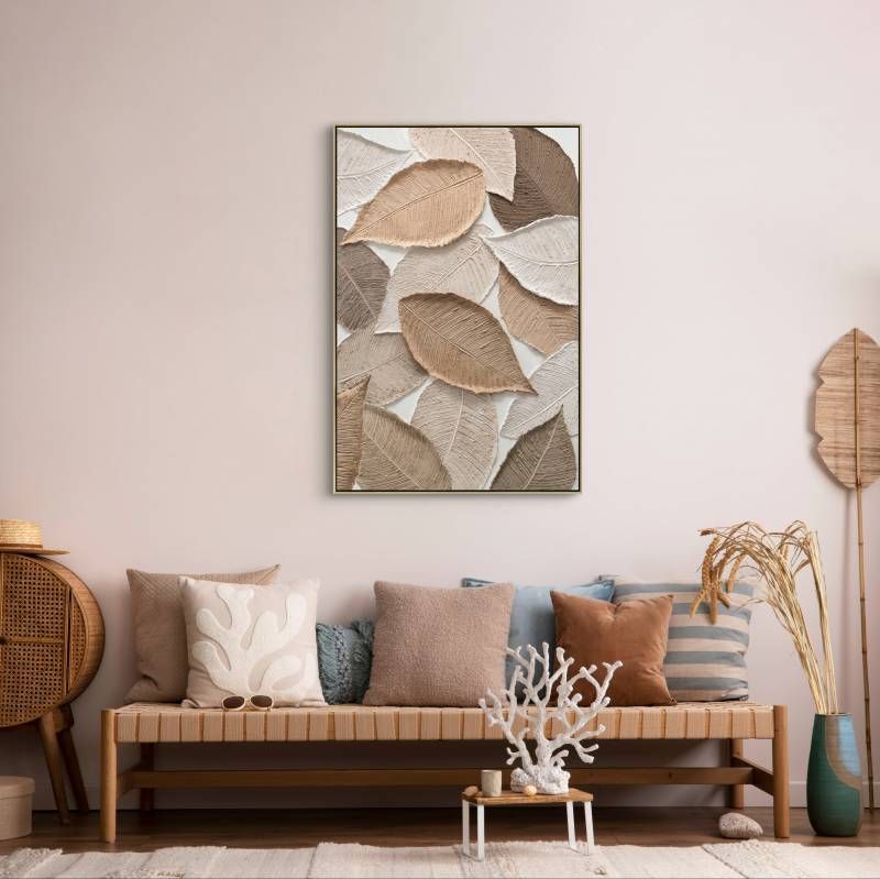 Modern Leaves Artwork 120x80cm
