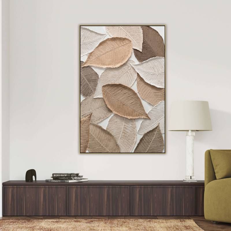 Modern Leaves Artwork 120x80cm