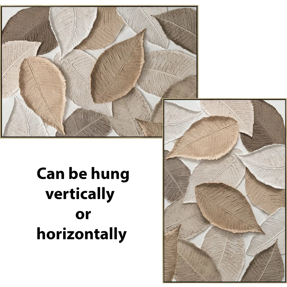 Modern Leaves Artwork 120x80cm