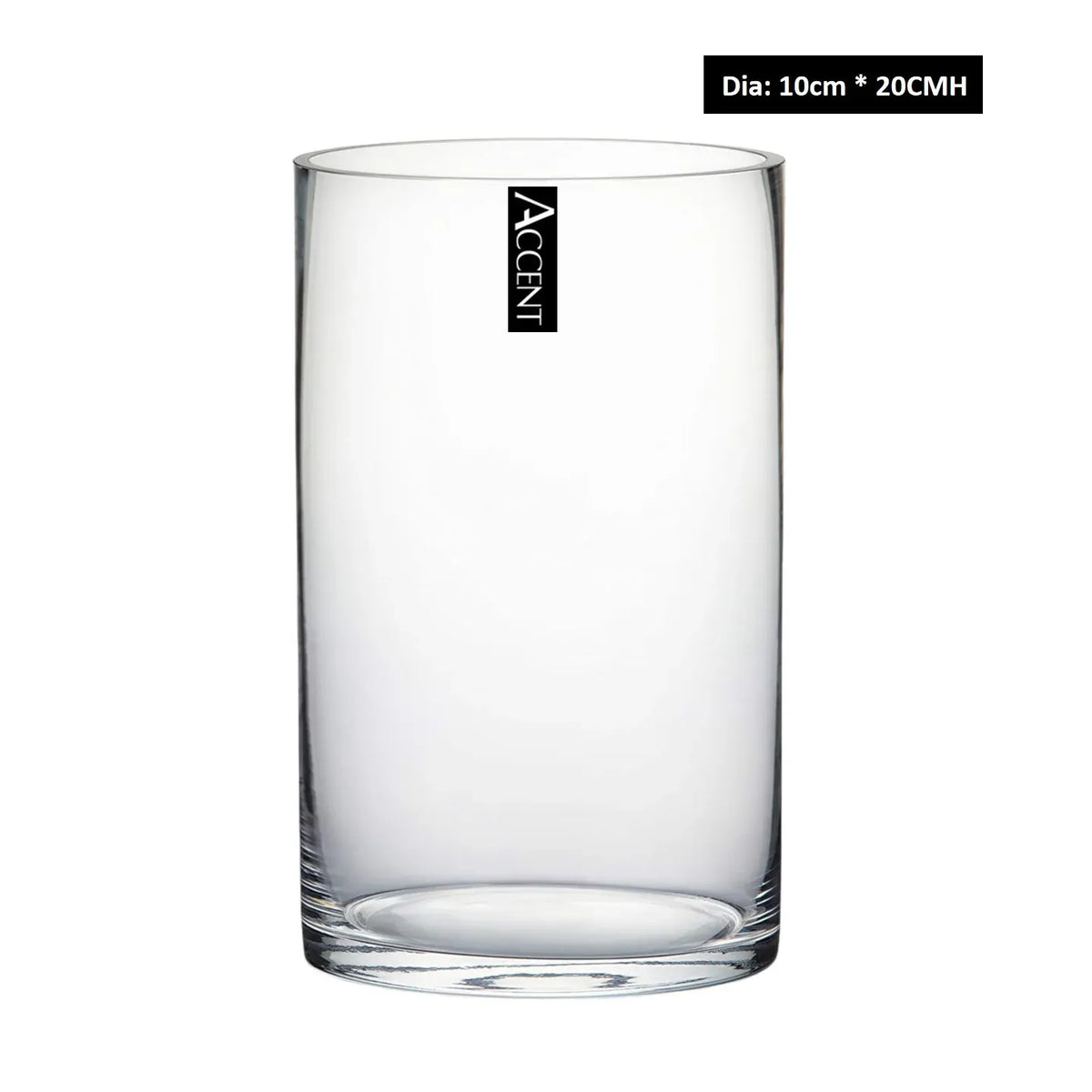 bulk 12 Glass Cylinder Vase 20cm