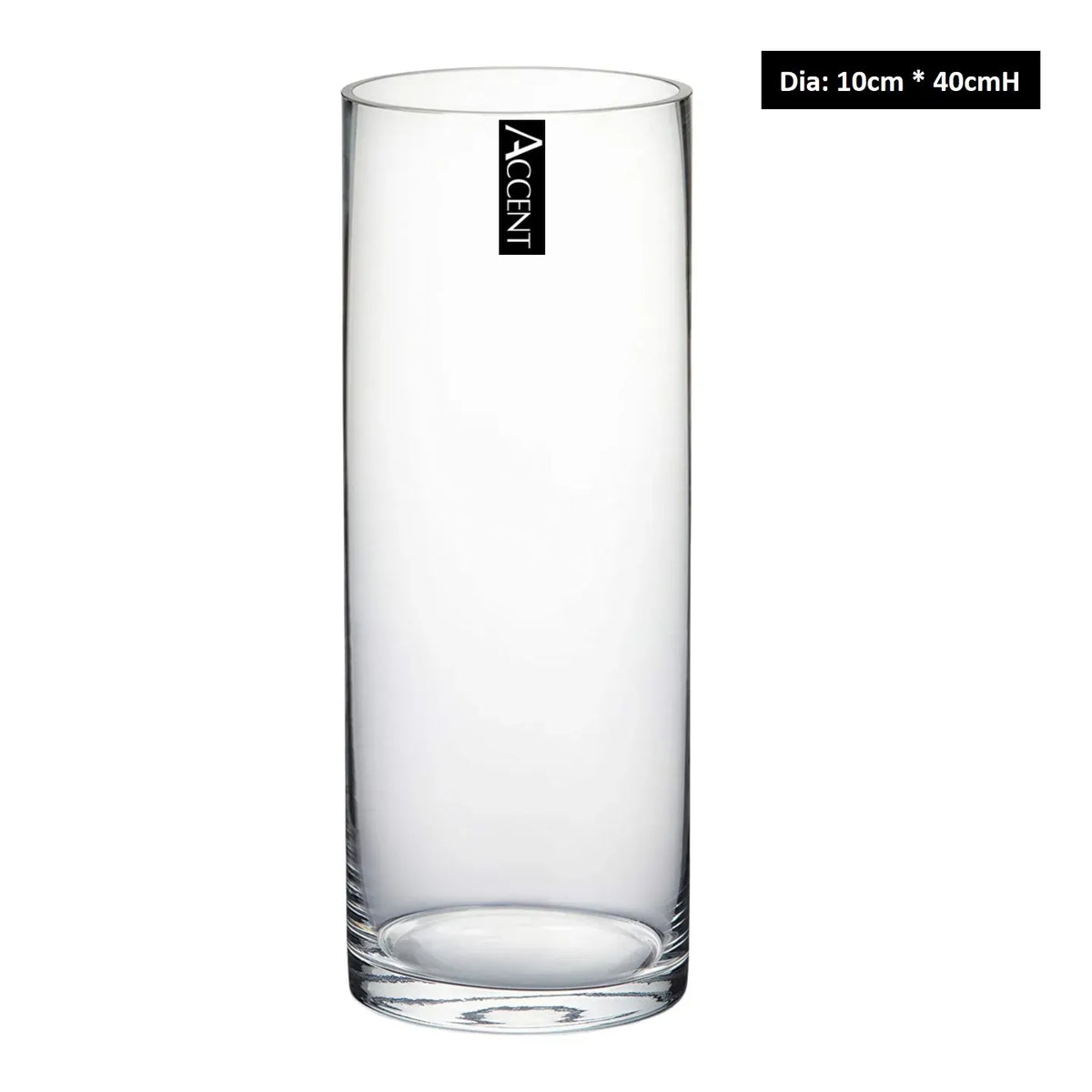 bulk 6 Glass Cylinder Vase Flower 40cm