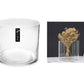 bulk 6 Glass Cylinder Decorative Vase 15cm