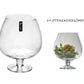 bulk 2 Glass Brandy Balloon Vase 31cm