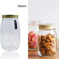 bulk 12 Glass Jar Screw Lid 1500ml Canister 21cm