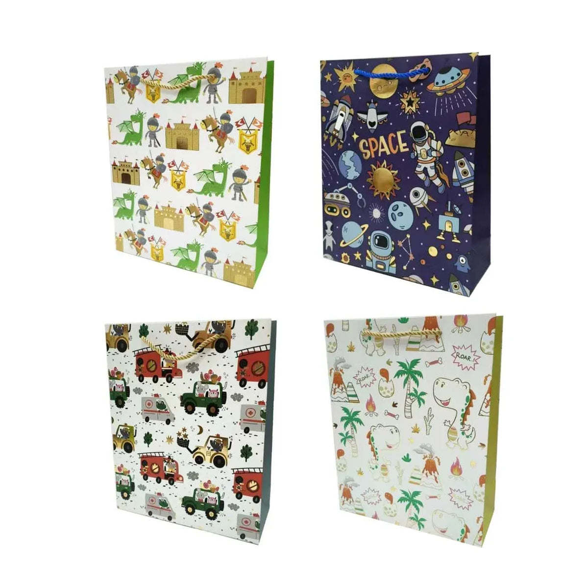 bulk 24 Playful Adventure Foiled Gift Bag 23cm
