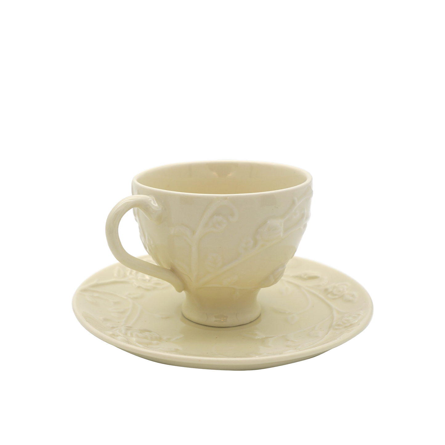 Faubourg Rose Embossed Cup and Saucer - 250ml