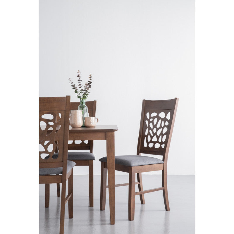 Asbel Timber Dining Chair x2  - Cocoa