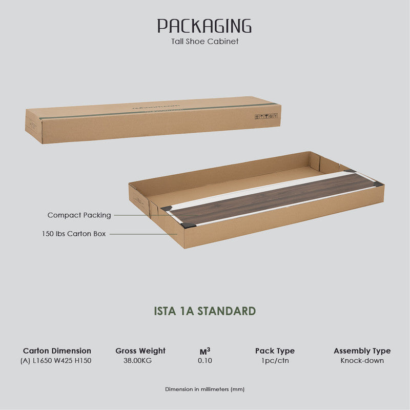 Hirado Tall Shoe Cabinet - Cocoa