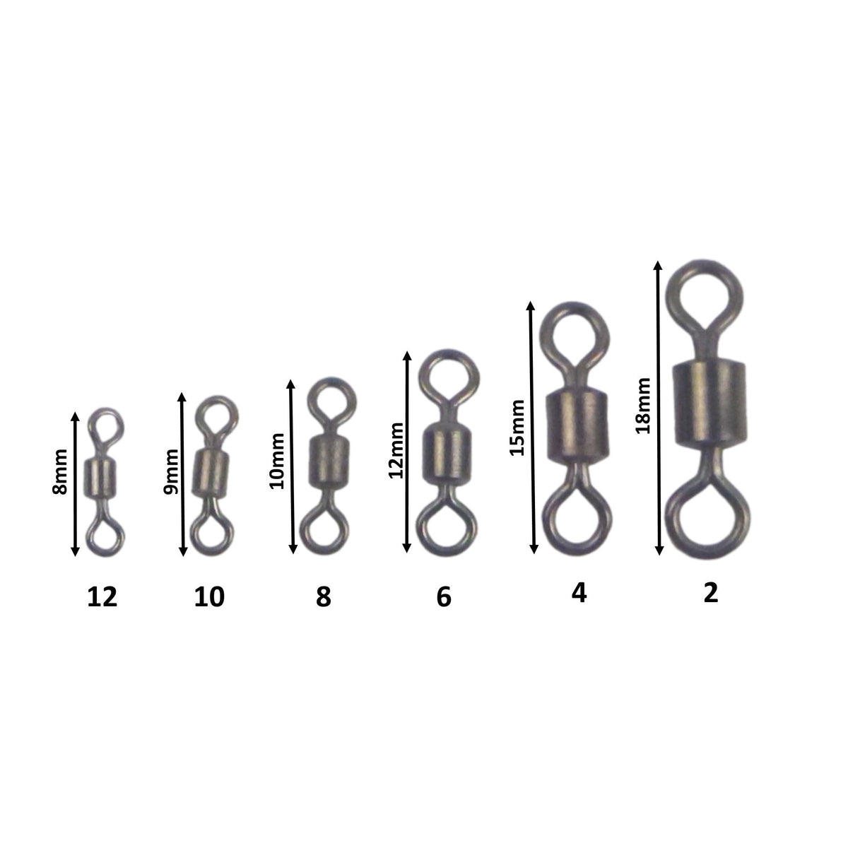 Swimerz Rolling Swivels, Size 2, 30 pack