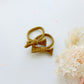 Handmade Simple Bow metal free hair ties -Mustard - 1 Pairs - Maroon