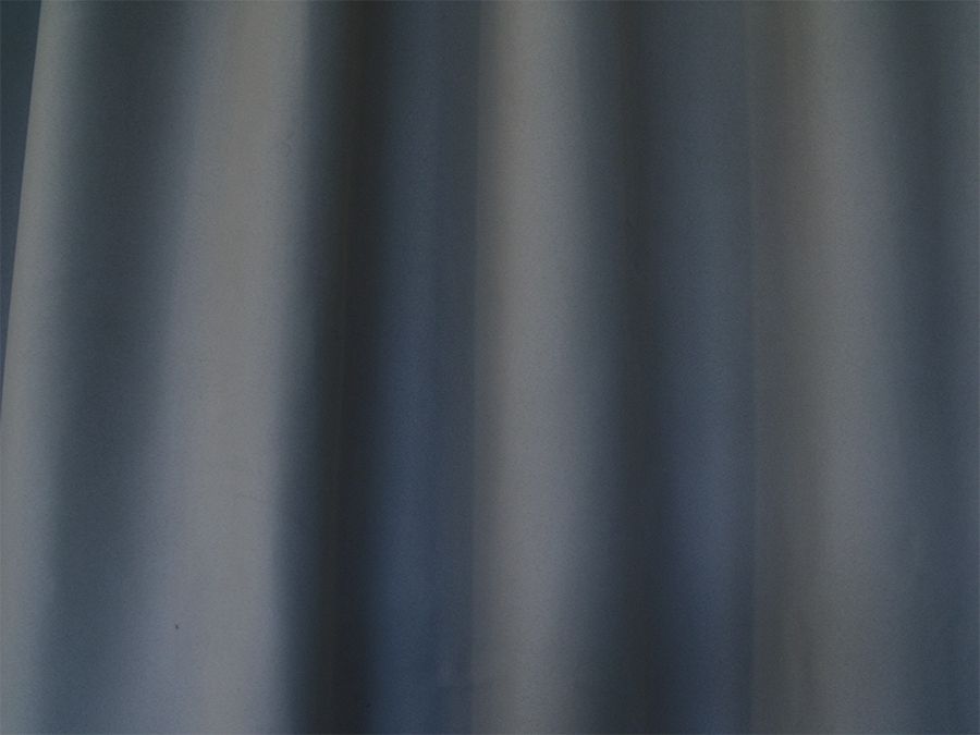 Blockout Curtain 270x230cm PINCH PLEAT+ Hooks High Level Fabric Grey Blue