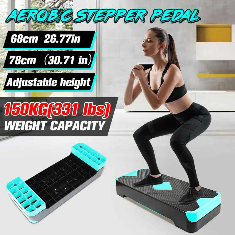 Fitness Aerobic Step Adjustable Non-Slip Cardio - 150KG